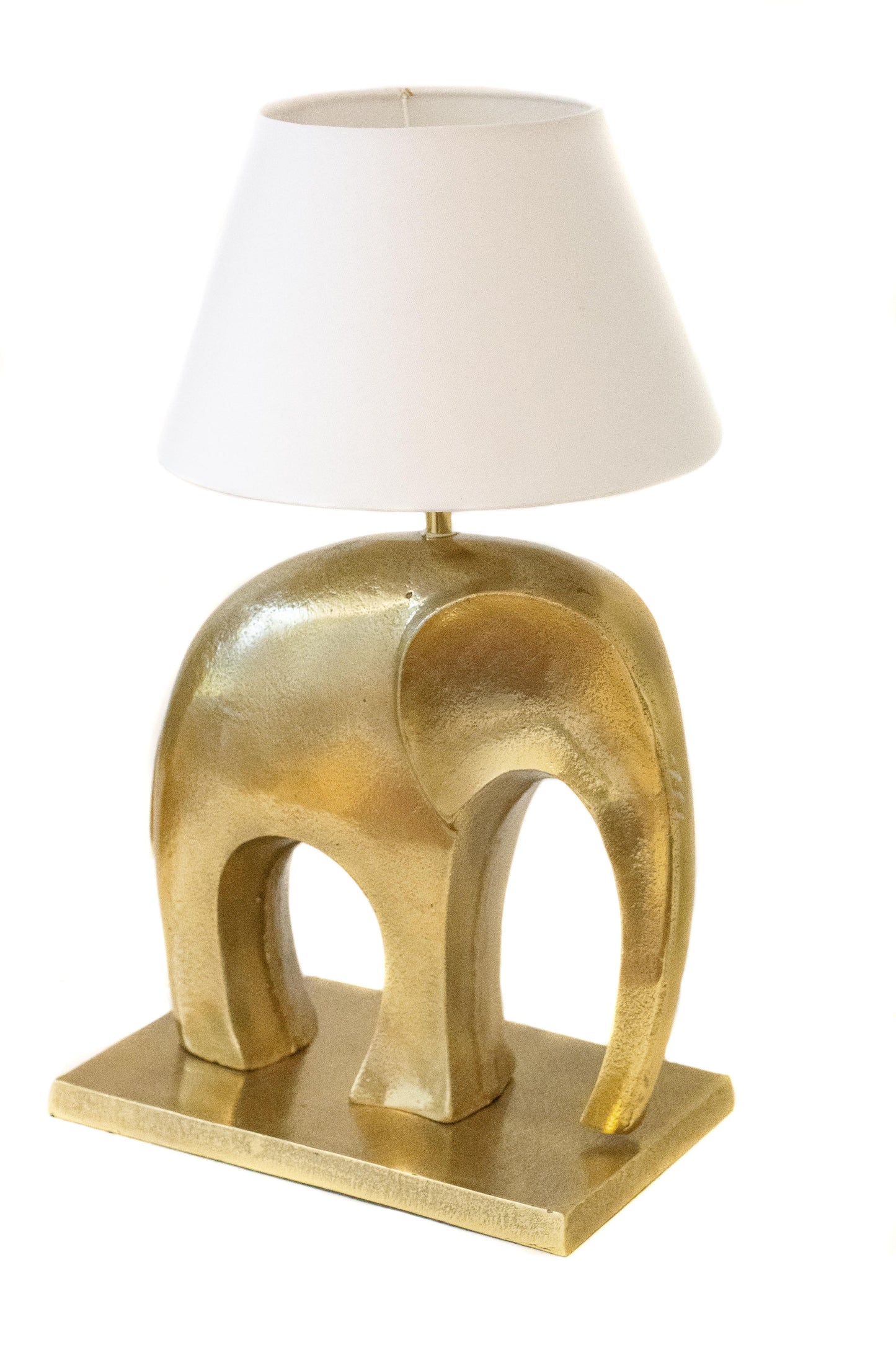 Indian Elephant Lamp Gold